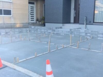 ブロック、砕石、土間工事